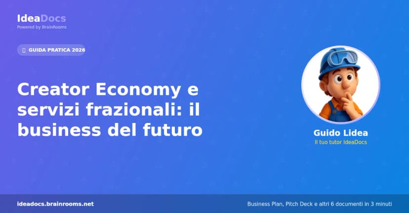 Creator Economy e servizi frazionali: il business del futuro