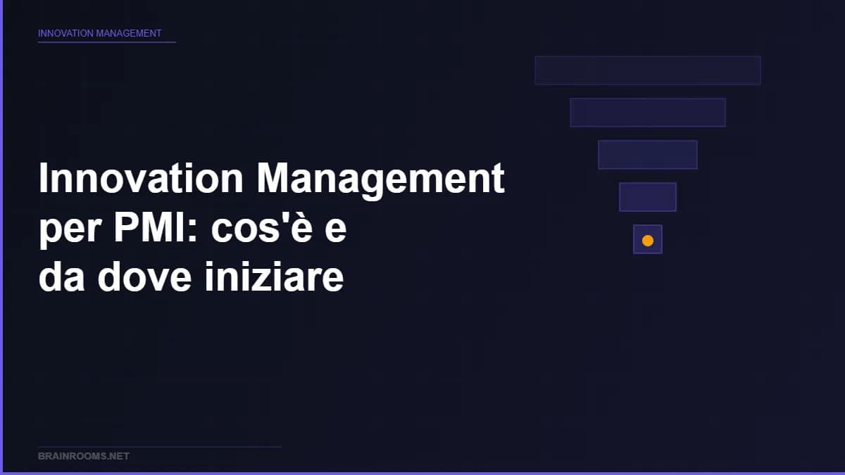 Innovation Management per PMI: cos'è e da dove iniziare