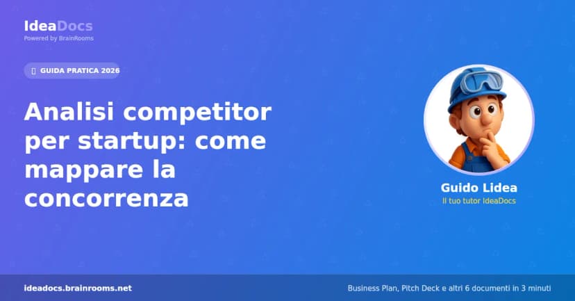 Analisi competitor per startup: come mappare la concorrenza