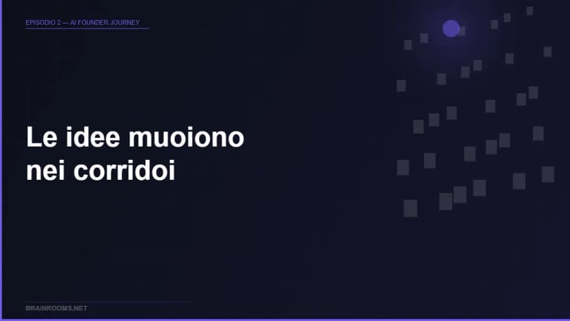 Episodio 2 — Le idee muoiono nei corridoi. L'ho visto fare per trent'anni.