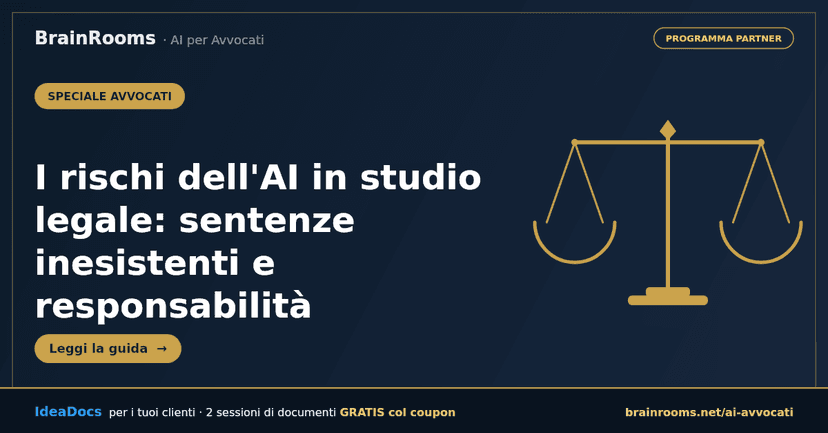 I rischi dell'AI in studio legale: sentenze inesistenti e responsabilità